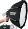 Bowens Mount Boîte à lumière portable de 60 cm - Support de type S - Compatible avec Godox Canon Sony Fuji YongNuo Flash AD200PRO V1 TT600 V860III 430EXIII SB500 YN320EX YN560