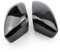 LYCREW Spiegel Außenspiegel für VW Fit VW Passat B7 CC Scirocco MK3 Jetta MK6 EOS,Toter-Winkel-Warner Rückspiegelglas Auto-Seitentür Außenspiegel,Bright Black