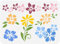 FINGERINSPIRE Blumenrand Malschablone 21x29.7 cm Florale Eck Malvorlage Wiederverwendbare Bordüren Eckschablone Pflanzen Thema Bastelschablone Zum Malen Auf Wand Holz DIY Heimdekoration