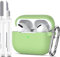 MHYALUDO Kompatibel mit AirPods Pro-Hülle, Anti-Fall-Schutz aus weichem Silikon, stoßdämpfend, kompatibel mit AirPods Pro-Hülle, Skin Touch mit Schlüsselanhänger und Reinigungsset, Avocado