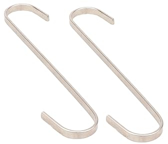 MAGICLULU 6pcs s Shaped Hooks Reusable Metal Hanging Hooks for Supermarket Display Silver