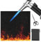 HTTYHT Estera ignífuga 60x60cm Alfombra ignífuga 5mm Espesor Panel ignífugo Resistente al Calor hasta 550 °C Negro Manta ignifuga Barbacoa con tijeras para Campings o Acampadas