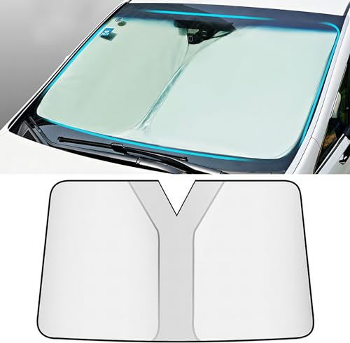 ZFSMHLH Sonnenschutz Auto für Opel Astra J Astra K Astra H Astra G Astra-H Sri Astra J 2000-2024, Auto Windschutzscheibe Sonnenblende, Innen Sonnenblende Vorne Faltbar, Blockiert UV-Strahlen,Silver
