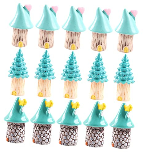 Hohopeti 15-teiliges Miniatur-heimdekor Aus Kunstharz Einzigartiges Design Sicher Und Geruchsneutral Für Spielzeuge Von Jungen Und Mädchen Verleiht Ihrem Zuhause Charme