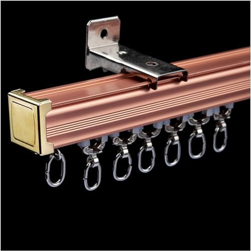 GArcan Binario per soffitto in Alluminio, binari per Tende per carichi Pesanti, Set per Tende da Doccia, Asta per Tende per finestre e Tende divisorie (Colore: Lato B2, Dimensioni: 500 cm/16,4 Pied