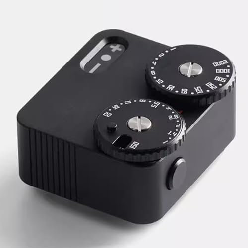 Light Meter for Cameras, Real-time Metering Tool, 2 Dial To Adjust Aperture and Shutter Speed 23 Gears, with Cold Shoe Mount, for Rangefinder Cameras Photography