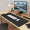 YSAGi Felt Desk Mat, 100 x 40 cm Large Mouse Pad, Non-Slip Desk Pad, Desk Protector Mat, Computer Laptop Mat, Table Mat for Office Home Desk Accessories, Black