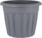 Muddy Hands 42 Litre Grey Extra Large Round Plant Pot Outdoor Garden Vegetable Fruit Flower Herb Tree Plastic Planter