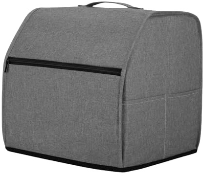 pumpumlia Overlock-Nähmaschinentasche, Tragetasche mit Aufbewahrungstaschen, Aufbewahrungstasche mit Taschen und Griff, grau, Einheitsgröße