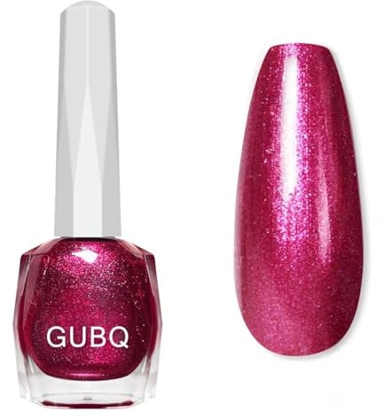 Pearl Nail Polish - Pink Red Nail Polish - Shimmer nail Polish Quick Dry - Pearlescent Nail Varnish Holographic Shine - 60 Seconds nail polish Breathable & Long Lasting for Women Girls DIY Nail Salon