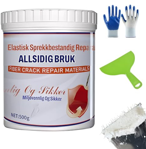 Nbzsmlkn Elastische, Rissfeste Wandreparaturcreme, Hochleistungs-Wandreparatur, Wandreparaturpaste, Putz, Weißer Wandspachtel, Schrumpf- Und Rissfest Für Wandrisse/Nagellöcher (1 Dose)