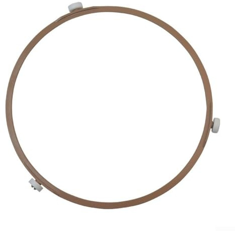 Microwave Turntable Ring Replacement Compatible with Glass Plates Larger Than 11 8 Inches, Featuring Three Rollers for Smooth Rotation (1.5cm)