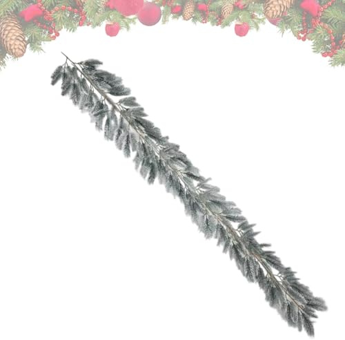 Künstliche – 78,74 Zoll | Zederngirlande aus PVC – weiche und dicke Kunstpflanze für Innen- und Außendekoration, Eingangstür, Wohnzimmer, Terrasse, Garten, Hof, Wand, Festival, Thanksgi