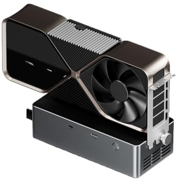 XUMIUZIY Externe GPU Dockingstation, EGPU Dock mit 800 W Netzteil, EGPU Gehäuse mit OCuLink/USB 4.0/TGX Hot Swap Schnittstelle, Kompatibel mit den Meisten Externen Grafikkarten (Black)
