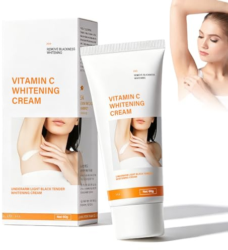 Crema Sbiancante Intima 60g, Crema Schiarente per Ascelle, Collo e Ginocchia, Cura Delicata Donna, Pelle Più Uniforme, Texture Leggera Non Grassa