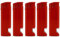 Lot de 5 briquets electroniques décapsuleurs go - rouge
