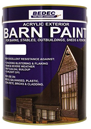 Bedec BEDE2AN0002/40 Barn Paint Matt White 2.5 Litre