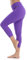 XTUPO Damen high waist yoga-hosen bauch-steuer gamaschen soft slim workout gamaschen 4 way stretch gewebe mittel lila