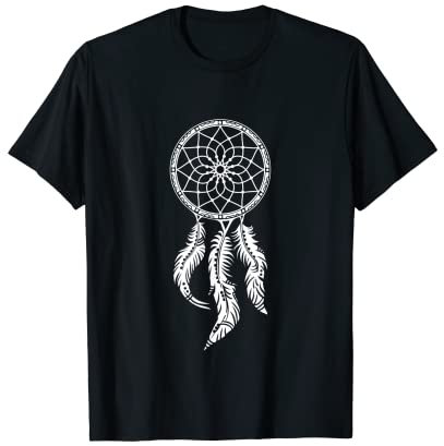 Traumfänger Federn Indianer Motiv Mandala dreamcatcher T-Shirt