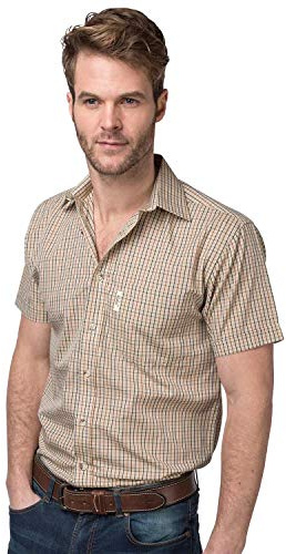 Rydale Mens Short Sleeved Shirt Poacher Beige