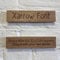Cutncraft Designs Personalised wooden plaque/sign bespoke childs bedroom door/custom text - Xarrow Font (20x5 cm / 8x2 inch)