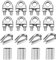 304 Edelstahl Drahtseil-Clip/Klemme, Fingerhut, Aluminium Crimp-Schlaufe für 0,9 cm Drahtseilseil. von Abimars
