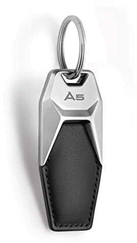Audi collection 3181900605 Audi A5 Lederschlüsselanhänger,Schwarz/Silber,, M