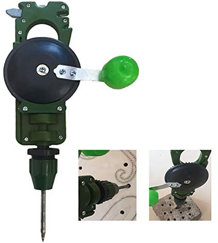 Trapano A Manovella,Trapano A Mano Con Impugnatura Antiscivolo in ABS,Strumento Di Perforazione Manuale Per Vetro, Cemento E Piastrelle, Lunghezza: 260Mm