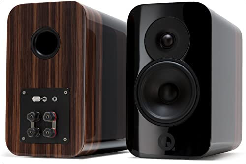 Q ACOUSTICS Concept 300 Bookshelf Speaker Pair (Black & Rosewood, w/o stands)
