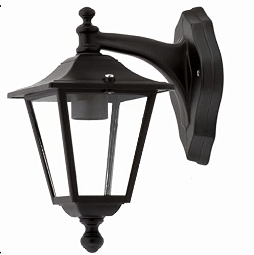 Licht-Erlebnisse Außenwandlampe Aluminium IP44 Schwarz Rustikal elegant YILAYA Außenlampe Gartenlaterne Haus Hof