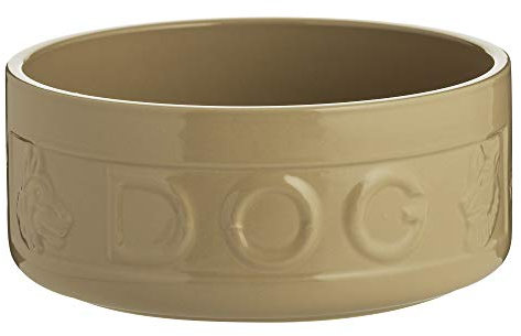 Mason Cash Classic Cane Lettered Embossed Dog Bowl, 20CM