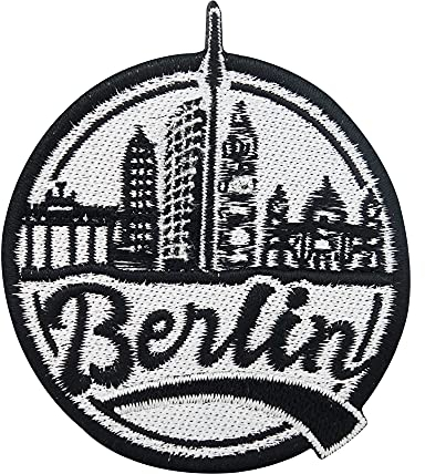Finally Home Runder Berlin Patch zum Aufbügeln | Stadt Patches, Berliner Bär Bügelbild, Biker Bügelpatches, Flagge Aufnäher