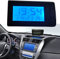 Umisu Auto-Temperaturuhr, LCD, Thermometer, für Armaturenbrett, Hintergrundbeleuchtung, digitale Nachtuhr, Temperaturanzeige, Zeit für LKW