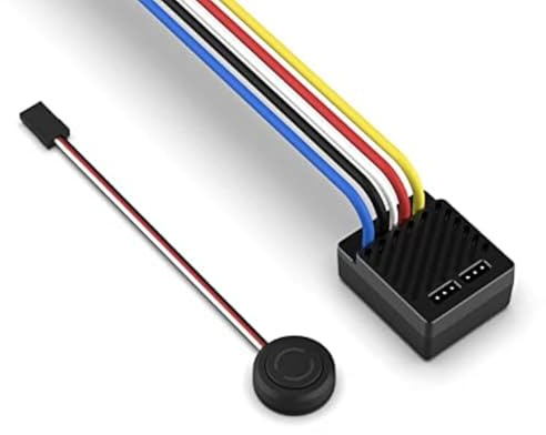 ISDT ESC70 Contrôleur de Vitesse WP1080 70A (2-3S) Moteur Brossé ESC Régulateur de conduite électronique avec frein étanche RC Car 1:10 1:8 Véhicule de randonnée/Buggies/Trucks/Rock Crawler