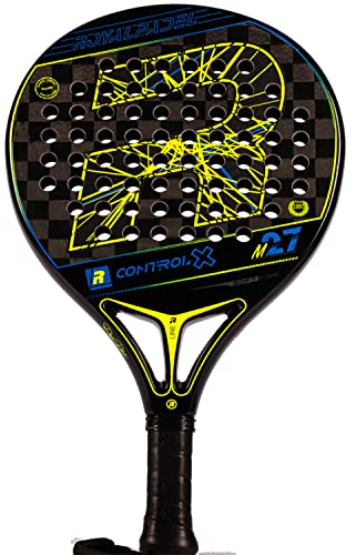 Royal Padel RP M27 Line Polietileno - Pala de Padel con Doble Tubo Bidireccional 100% Carbono Sarga Aeronáutica 3D Hexcel - Nivel Profesional (Verde)
