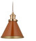 Relaxdays Hängelampe Industrial, HxD: 130 x 18,5 cm, Metall Pendelleuchte, E27-Fassung, Esszimmer Lampe, rot/messing