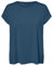 VERO MODA Women's VMAVA Plain SS TOP GAJRS NOOS Shirt, Moroccan Blue, 27W / 34L