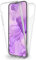 NALIA Klare 360° Schutzhülle kompatibel mit iPhone 14 Hülle, Komplettschutz Transparent Anti-Gelb Durchsichtig Robust, Hardcase & Silikon Bumper & Displayschutz, Full-Cover Etui Handyhülle Full-Body