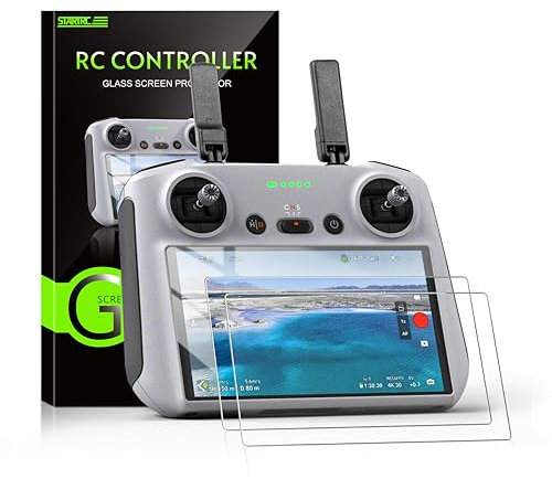 STARTRC Mini 4 Pro Pellicola protettiva in vetro temperato opaco antiriflesso per DJI Mini 4 Pro/Mini 3/Mini 3 Pro/Air 3 RC Remote Controller Accessori (confezione da 2)