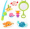 Juguetes Baño Bebe, 10 Piezas Juego de Pesca Magnéticos con Red de Pesca, Juguete de Natación Flotantes Bañera Educativos Juegos Regalo para Infantil Niños Niñas de 3 4 5 6 7 8+ Años