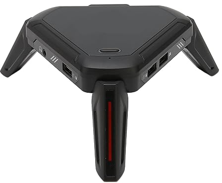 Tastatur-Maus-Adapter-Konverter für PS5Xbox, Stabiler Mobiler Spiele-Tastatur-Maus-Konverter mit Parameteranpassung in Echtzeit, Kompatibel mit PS3 Xbox360 XboxONE Switch
