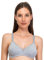 SÌèLEI, Reggiseno Semi-Imbottito Senza Ferretto, Realizzato in Cotone Biologico, 100% Naturale, Designed in Italy, Color Grigio Melange, Taglia 4B