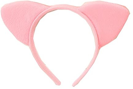 ZOONAI Haarreif für Mädchen, süßes Katzenohren, Halloween, Weihnachten, Haarband, Cosplay, Party, Kostüm, Haar-Accessoire (Rosa)