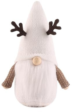 Annewi Weihnachtswichtel, Weihnachtswichtel, Plüsch-Dekorationen, handgefertigte Winter-Zwerge, Elch, Weihnachtsdekoration, Dekoration für Fensterbank, Balkon und Arbeitszimmer (A)