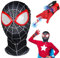 Tydeus Launcher mit Schwarz Maske Kinder, Handschuhe Spinnennetz, Mask für Kinder, Web Shooter und Masken Spielzeug für Halloween Karneval Cosplay Geschenk