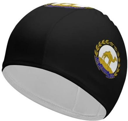 Cuffia da nuoto con emblema nazionale dell'Eritrea, comoda cuffia da doccia impermeabile, mantiene i capelli asciutti, cuffia da bagno unisex
