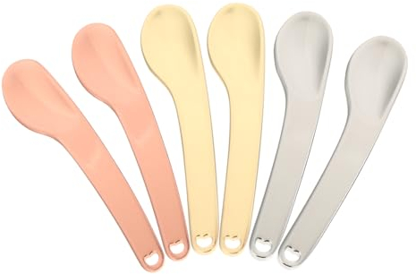 MAGICLULU 12 Pièces Cuillère à crème spatules crème contour des yeux spatule à maquillage femme poeles spatule crème pour le visage cuillère à masque facial se réconcilier cuillère à creuser