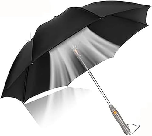 Kolarmo 3-in-1 Umbrella with Fan and Mist Spray - UV Protection Portable Rechargeable Sunshade