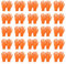 PATIKIL Disposable Industrial Nitrile Gloves, 50 Pcs Medium Mechanic Glove 8-mil Thick with Diamond Texture Latex Free Powder Free for Garden Household, Orange