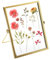 TNSLAND 15 X 20cm Goldene Bilderrahmen Gold, Glasrahmen für Gepresste Blumen, Goldener Bilderrahmen Stehend Glasbilderrahmen, Bilderrahmen Glas Beidseitig für Getrockneter, Blumen, Gemälde, Fotos
